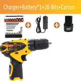 Mini Cordless Electric Drill 12V Wireless Screwdriver Torque