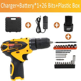 Mini Cordless Electric Drill 12V Wireless Screwdriver Torque