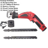 12V Portable Battery Reciprocating Saw Cordless Electric Saber
