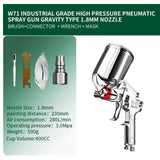 W71/W77 Professional Paint Spray Gun 1.3/1.5/1.8/2.0/2.5/3.0mm Painting gun