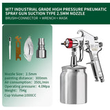 W71/W77 Professional Paint Spray Gun 1.3/1.5/1.8/2.0/2.5/3.0mm Painting gun
