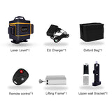PRACMANU 16 Lines 4D Laser Level Level Self-Leveling 360 Horizontal