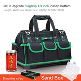 AIRAJ Heightening Large Capacity Tool Bag, Multi-function Electrician Bag