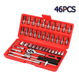 Hand Tool Sets Car Repair Socket Wrench Key Ratchet Wrenchs