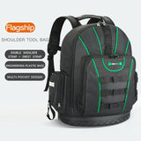 AIRAJ Tool Backpack, Waterproof Tool Bag, Rubber Bottom Storage Bag