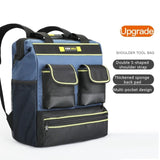 AIRAJ Tool Backpack, Waterproof Tool Bag, Rubber Bottom Storage Bag