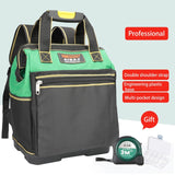 AIRAJ Tool Backpack, Waterproof Tool Bag, Rubber Bottom Storage Bag