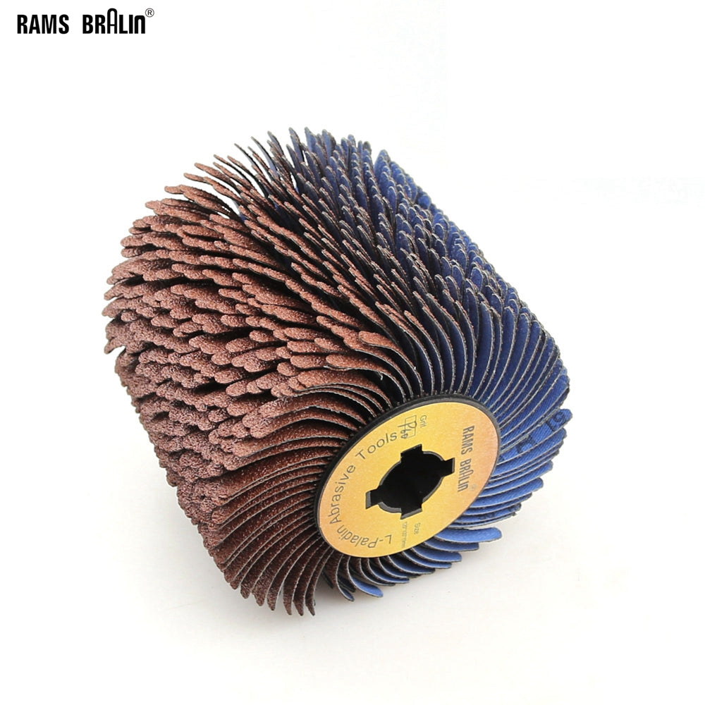 110*100*19mm + 4 groove Sanding Cloth Wire Striping Polishing Wheel fo ...