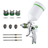 Professional HVLP Spray Paint Gun Kit 600ML 1.4/1.7/2.0mm Nozzle Gravity