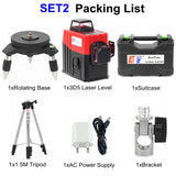 Kaitian 3D Laser Level 12 Lines Profissional Red Line Self-Leveling 360