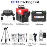 Kaitian 3D Laser Level 12 Lines Profissional Red Line Self-Leveling 360