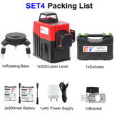 Kaitian 3D Laser Level 12 Lines Profissional Red Line Self-Leveling 360