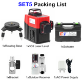 Kaitian 3D Laser Level 12 Lines Profissional Red Line Self-Leveling 360