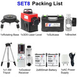 Kaitian 3D Laser Level 12 Lines Profissional Red Line Self-Leveling 360