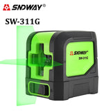 SNDWAY laser level Green 2 lines self-leveling laser Leveler Vertical