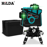 HILDA Laser Level 12 Lines 3D Level Self-Leveling 360 Horizontal