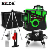 HILDA Laser Level 12 Lines 3D Level Self-Leveling 360 Horizontal